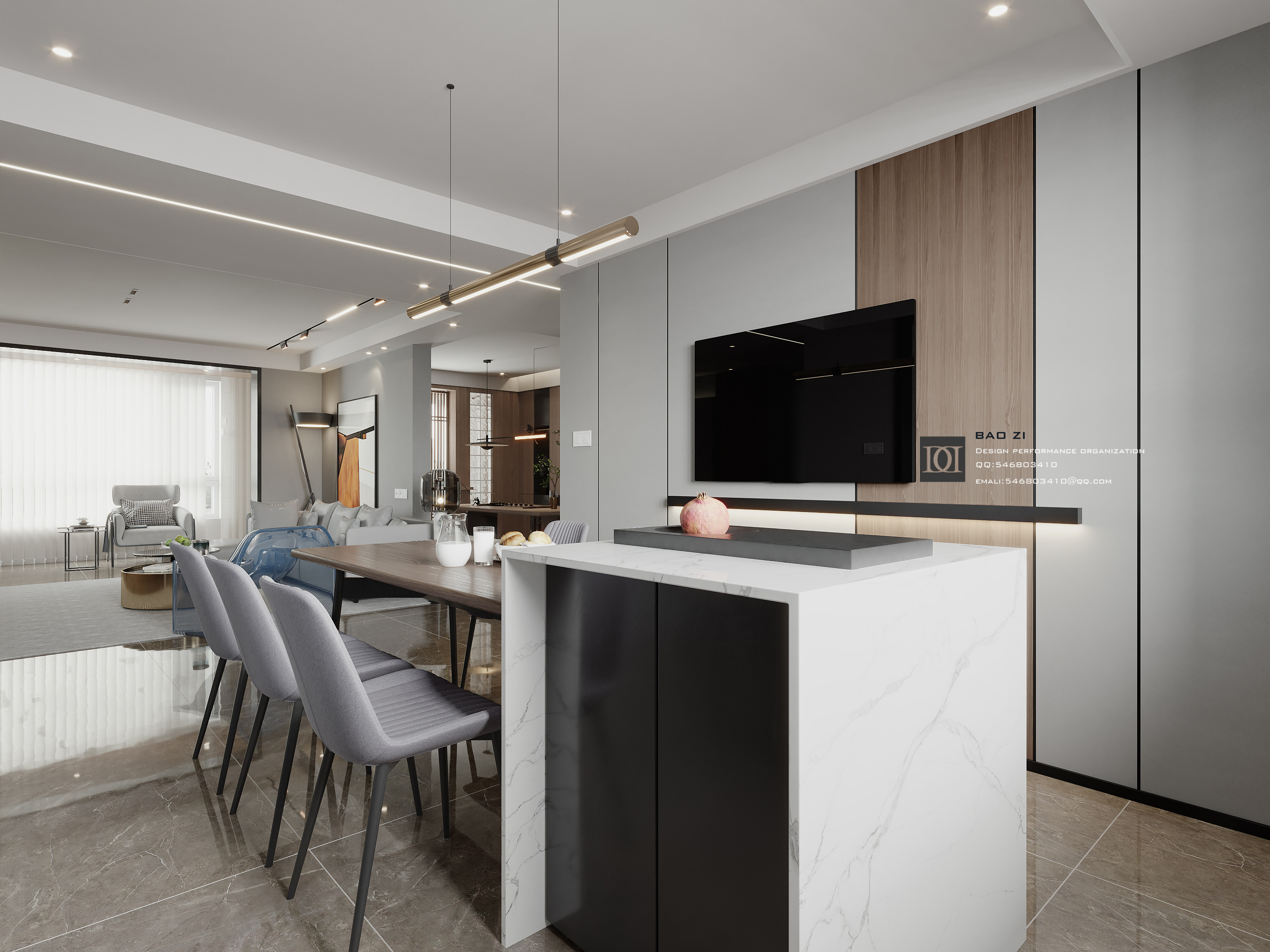 现代简约平层设计-11