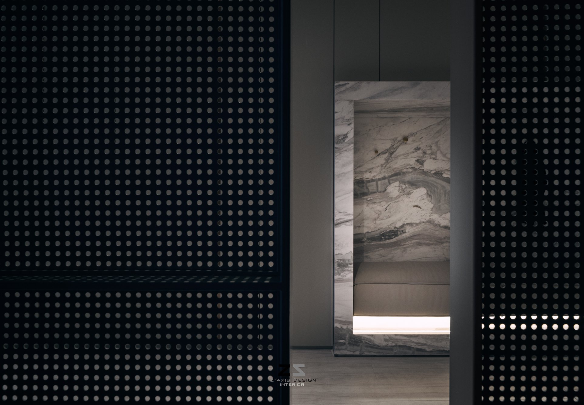 台中 L 宅 | 灰色调 Z 轴空间设计，双向沙发打造趣味动线-23