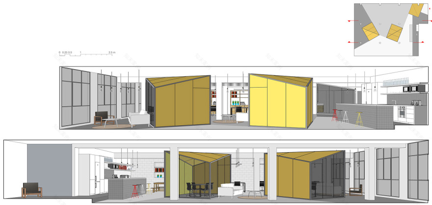 灵动体块 & 巴塞罗那ZAMNESS共享办公空间 / Nook Architects-45