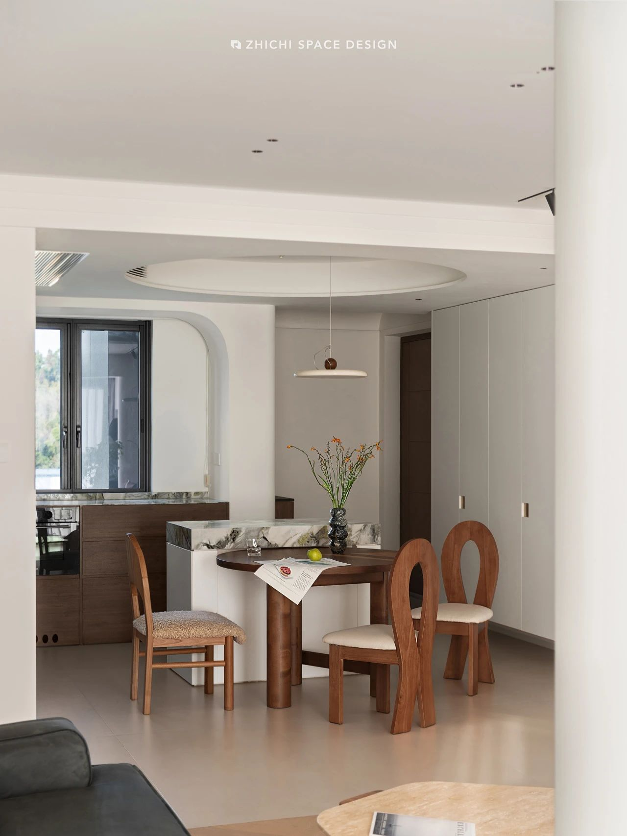 湖北中交越秀知园 128㎡温柔质感丨中国湖北丨武汉咫尺空间设计-17