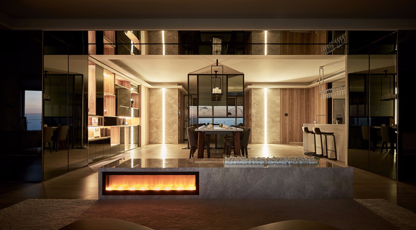 现代简约住宅光合作用设计 原木玻璃窗打造自然空间-18