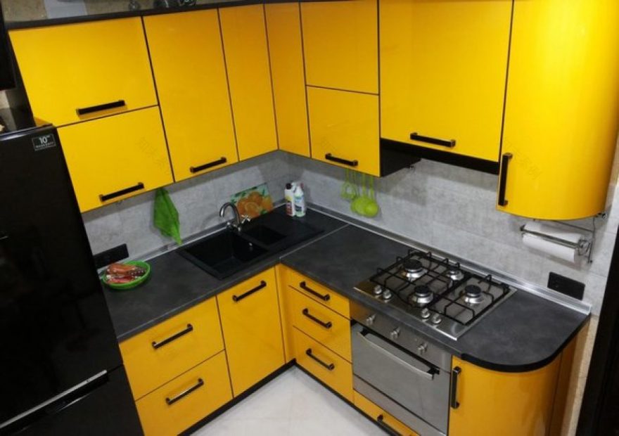 实用“金丝雀”厨房(Хрущевка住宅内)-6