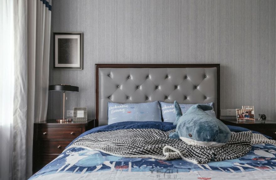 中南雅苑 | 140m² | 美式风格 | 奶油蓝与火烈鸟粉的完美融合-22