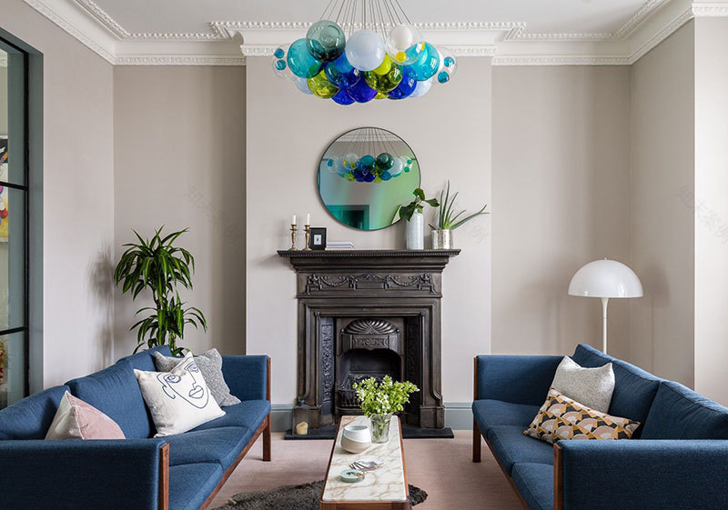 伦敦时尚公寓 | 色彩与纹理的完美融合-12