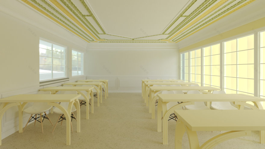 厄瓜多尔昆卡大学室内设计专业教学楼设计-111