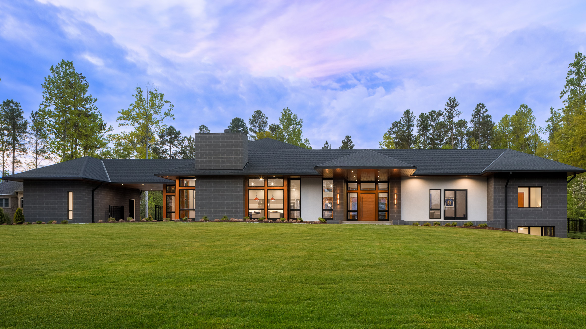 Grey stone, stucco and warm timber wrap South Carolina home by Marica McKeel-0