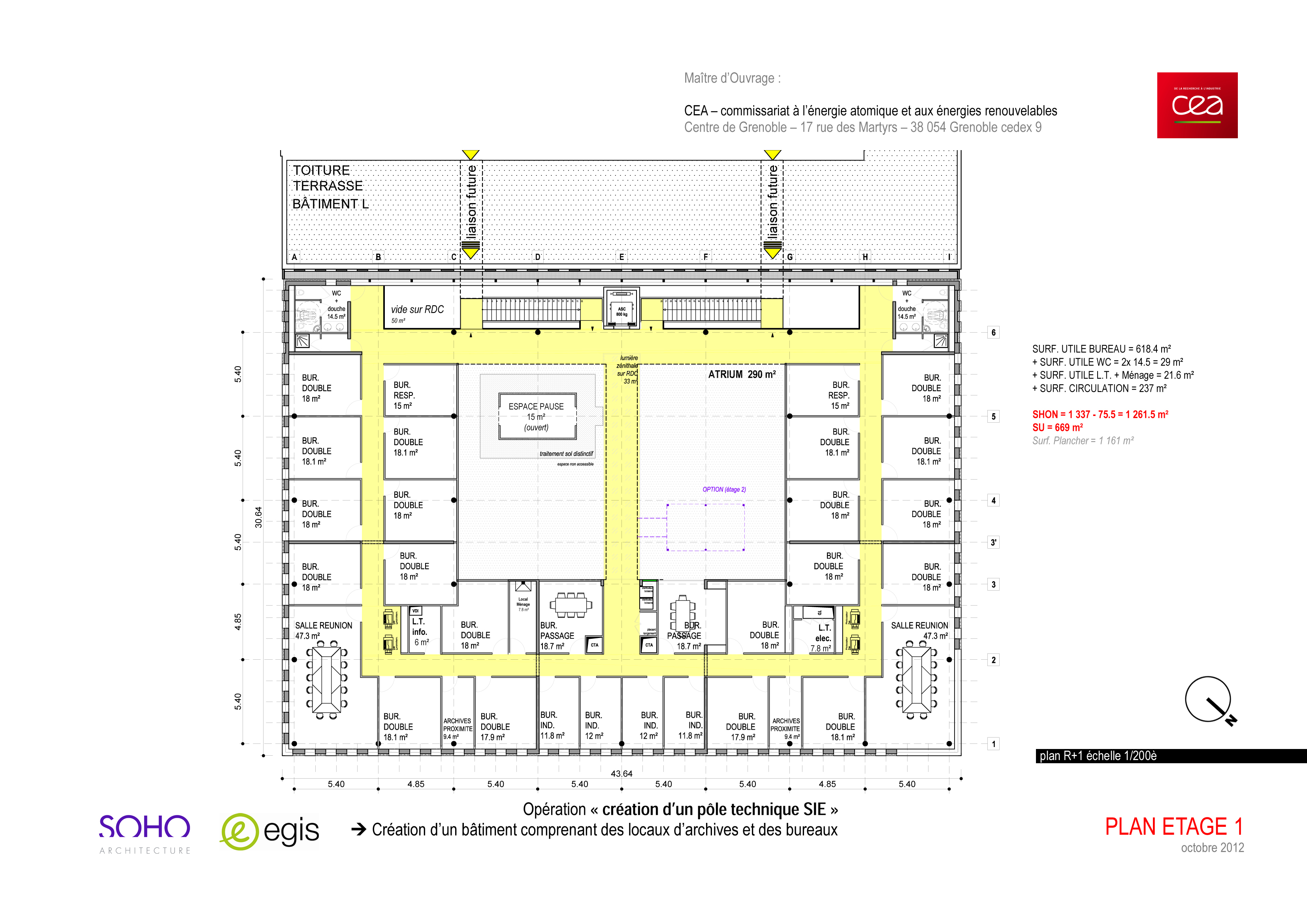 SOHO 建筑 | 格勒诺布尔 CEA 办公空间概念设计-14