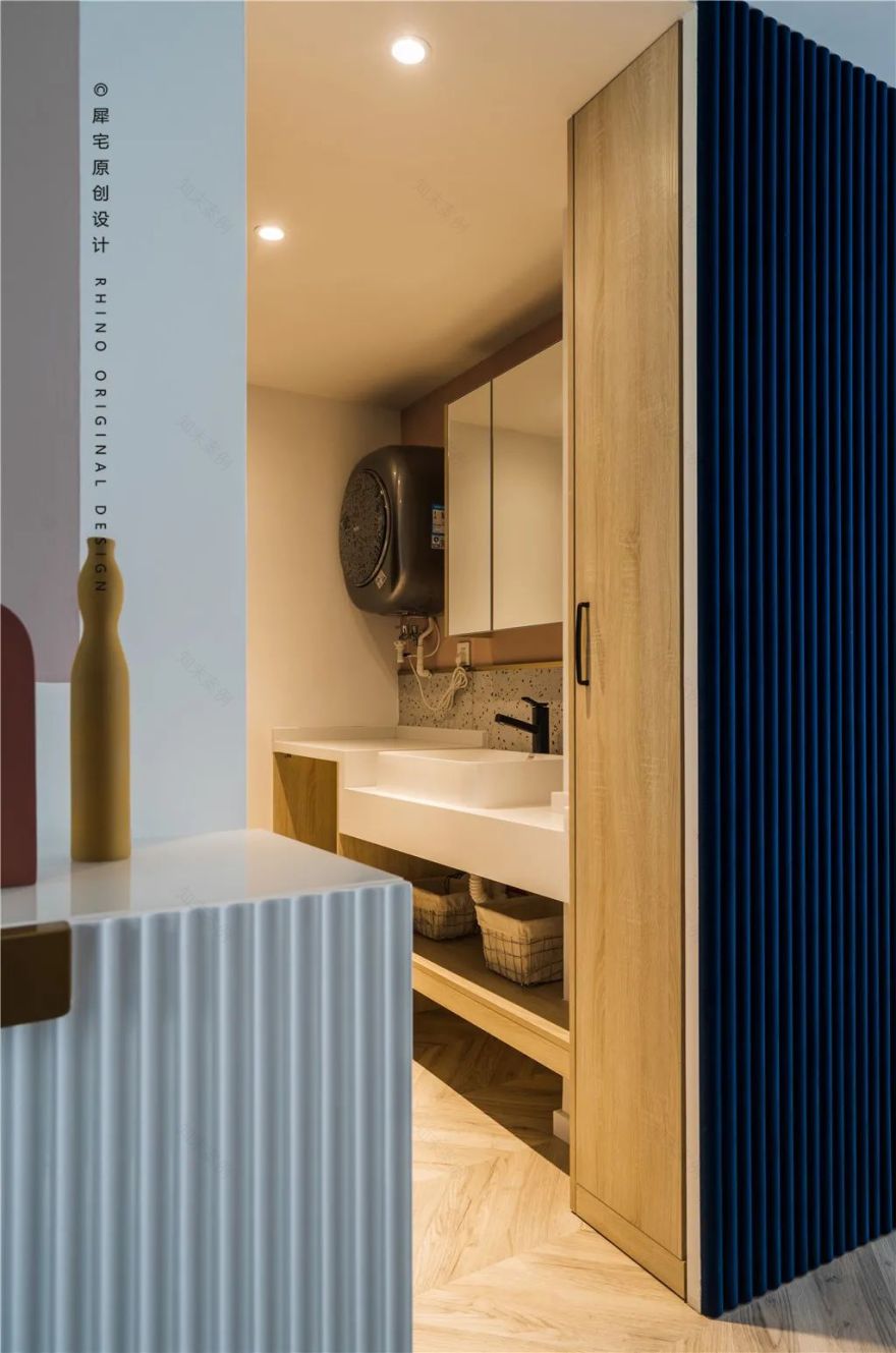 粉蓝撞色打造浪漫梦境,新婚房设计诠释收纳艺术-70