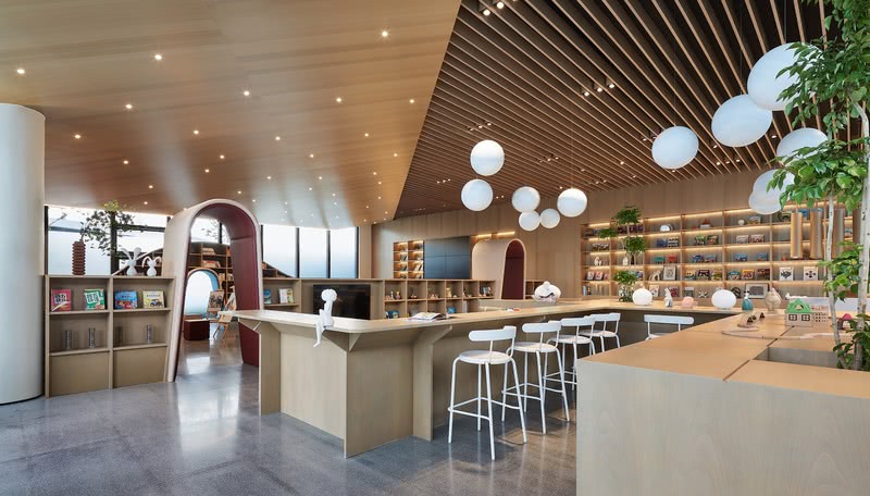 苏州星河·胥江新著雅苑售楼处 | 书店+画室+阅读的多功能空间-1