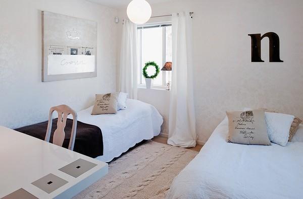 瑞典简约白色房屋设计-18