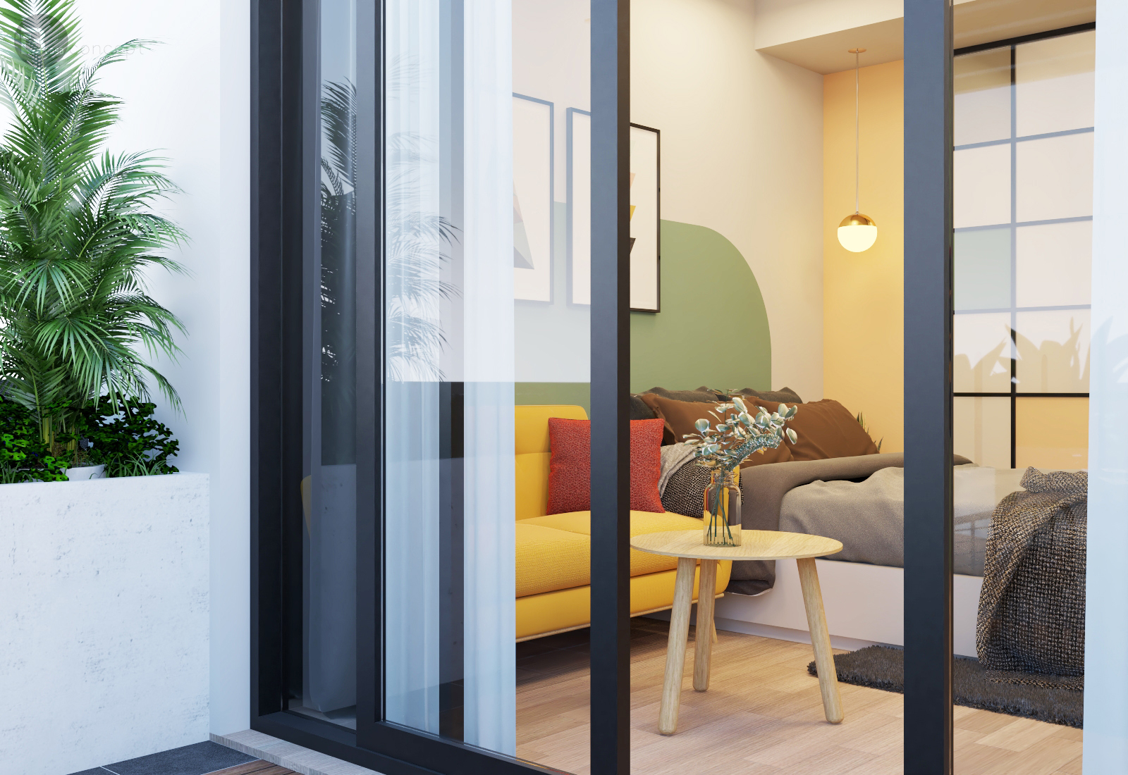 COLOR BLOCK MINI APARTMENT-8