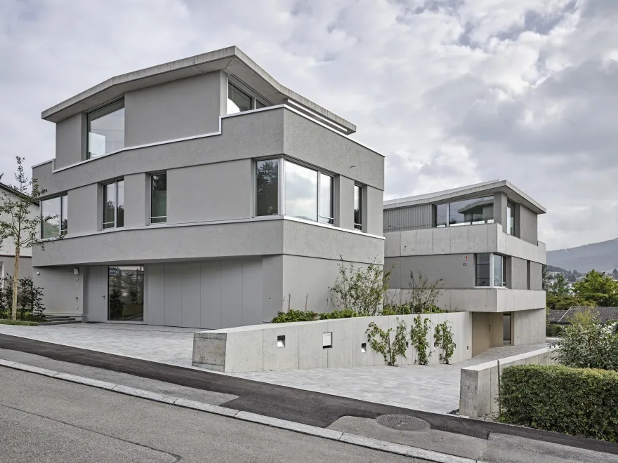 瑞士 Adliswil 两户独立住宅设计-9