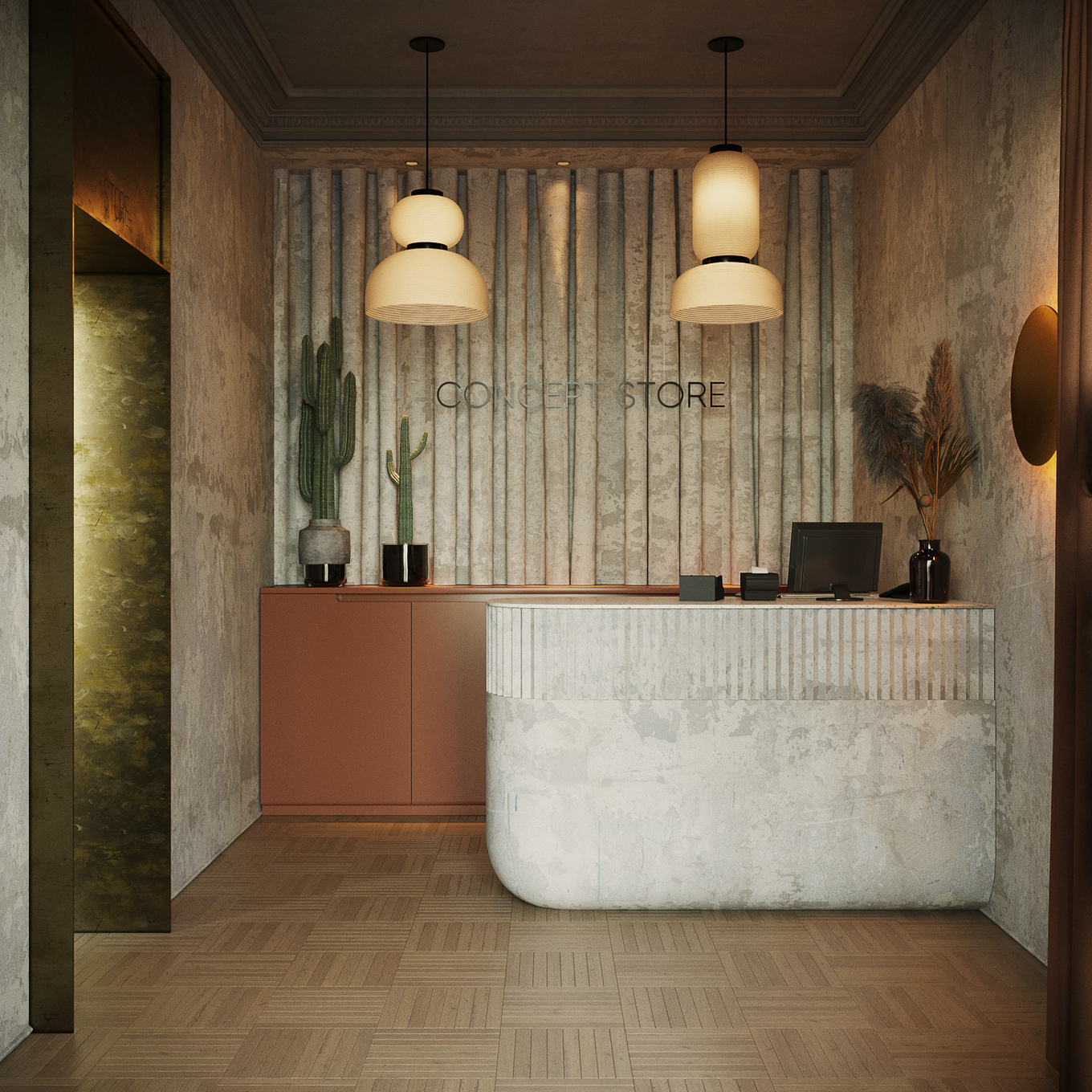 极具特色的商业空间，简洁而独特的设计-0