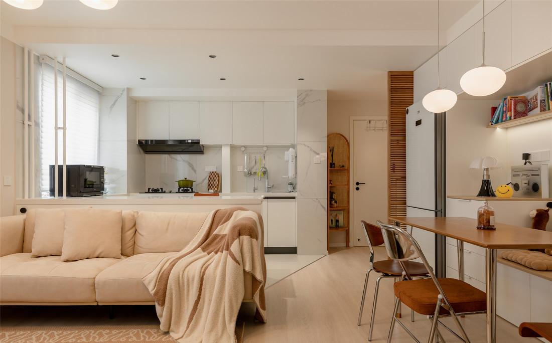 暖北欧风小户型,老破小变身-13