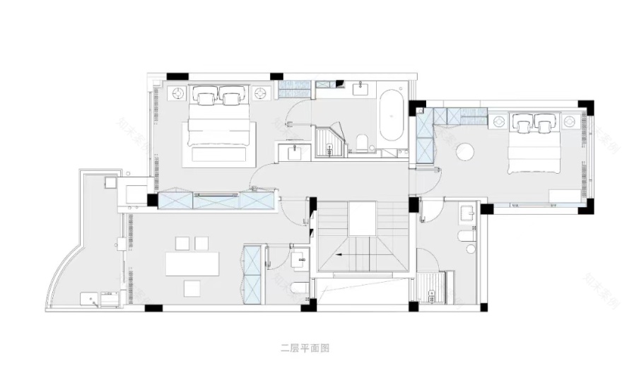 黑白分明的家丨中国南昌丨南昌阿鹤设计工作室-15