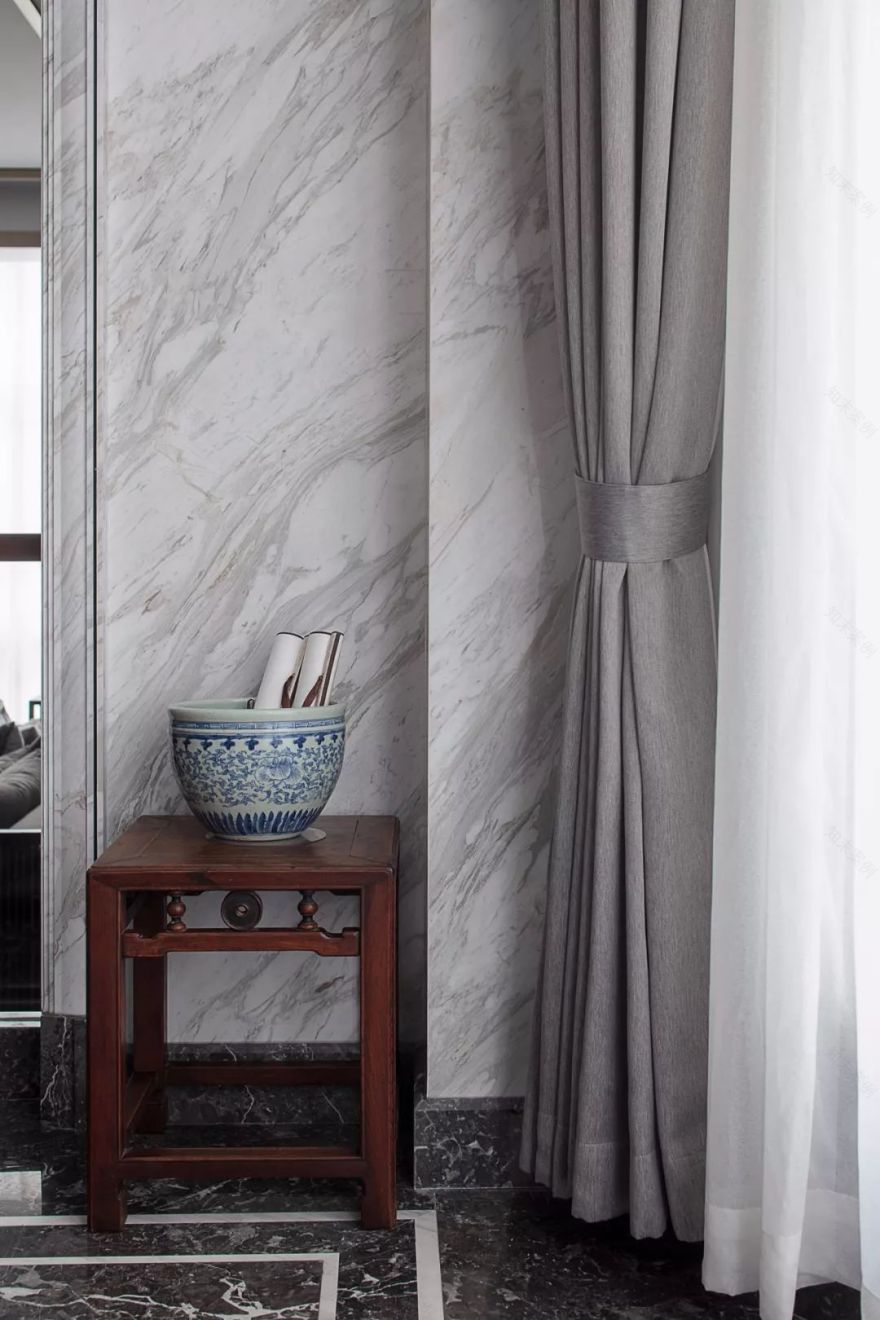 绍兴翡翠园 400㎡中式空间,古韵石韵共融,打造品质生活-34