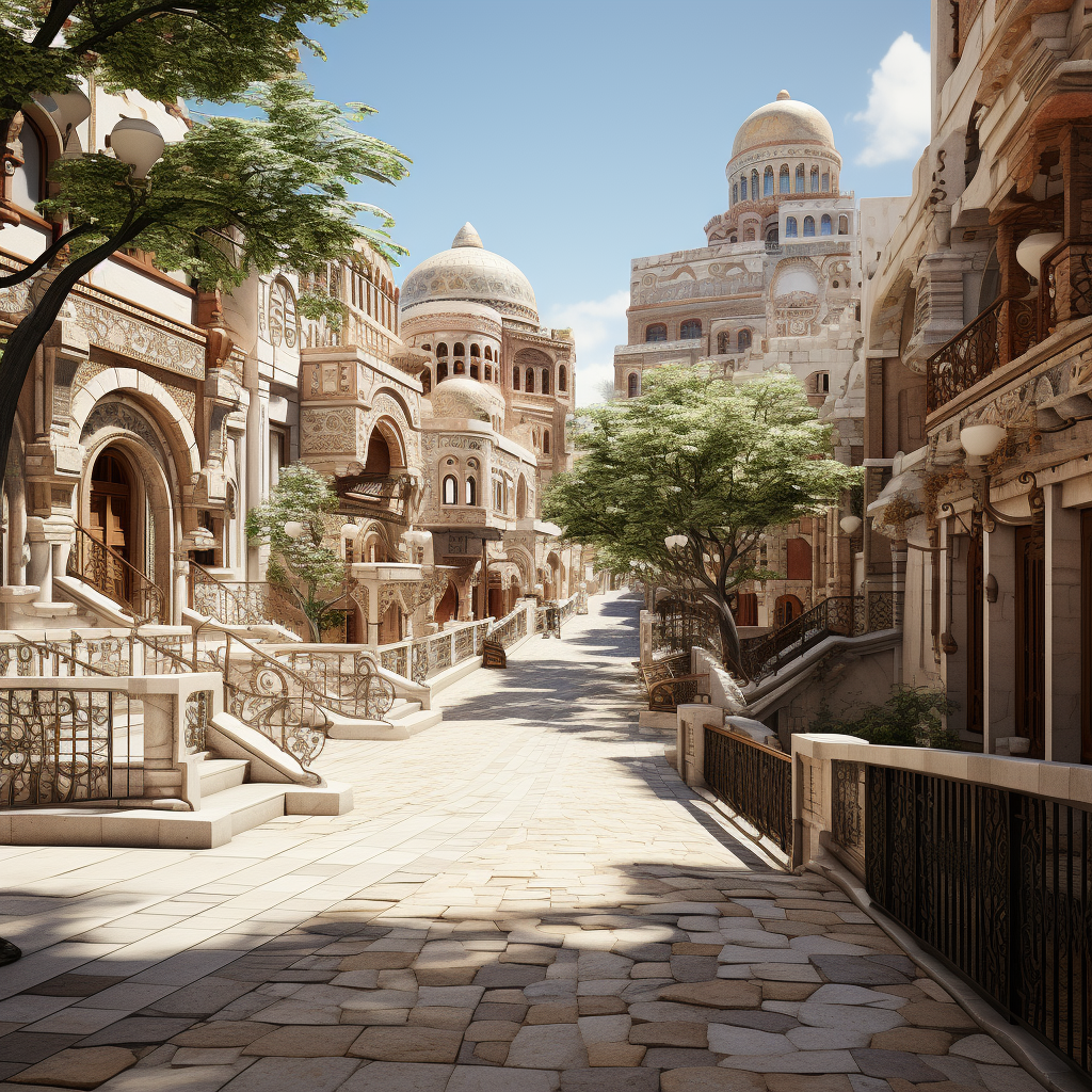 Colorful Cityscapes | Mediterranean Scene-10