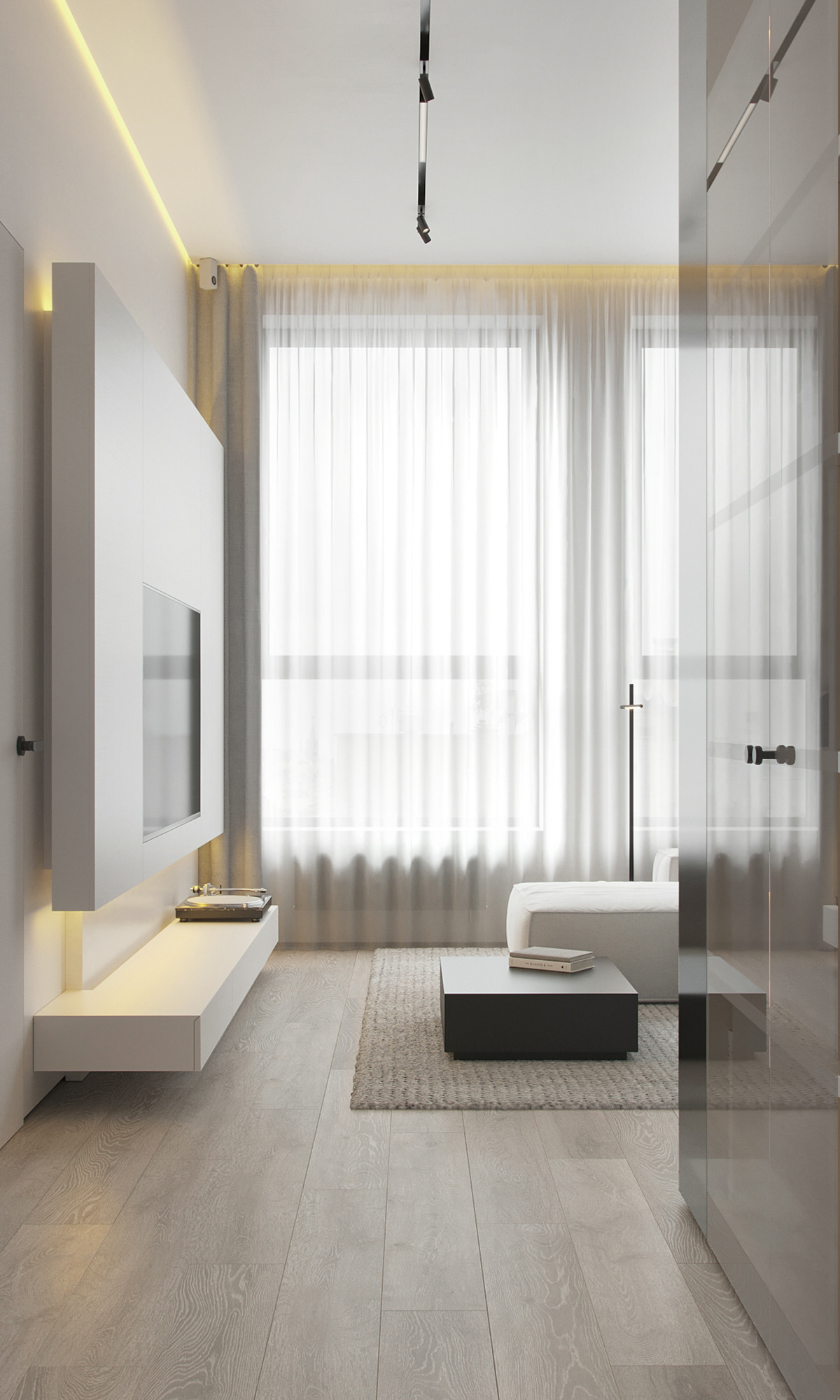 81平 现代简约小空间设计-7