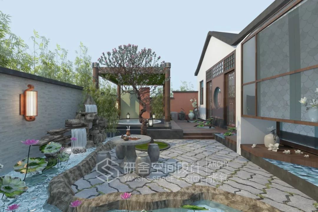 研舍.设计 | 中式庭院“龙隐半山”-58