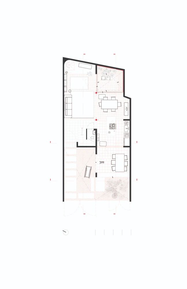 1960 年建筑风格住宅改造丨墨西哥墨西哥城丨Vrtical-20
