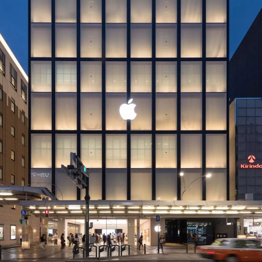 东京苹果旗舰店,现代与自然的和谐融合-41