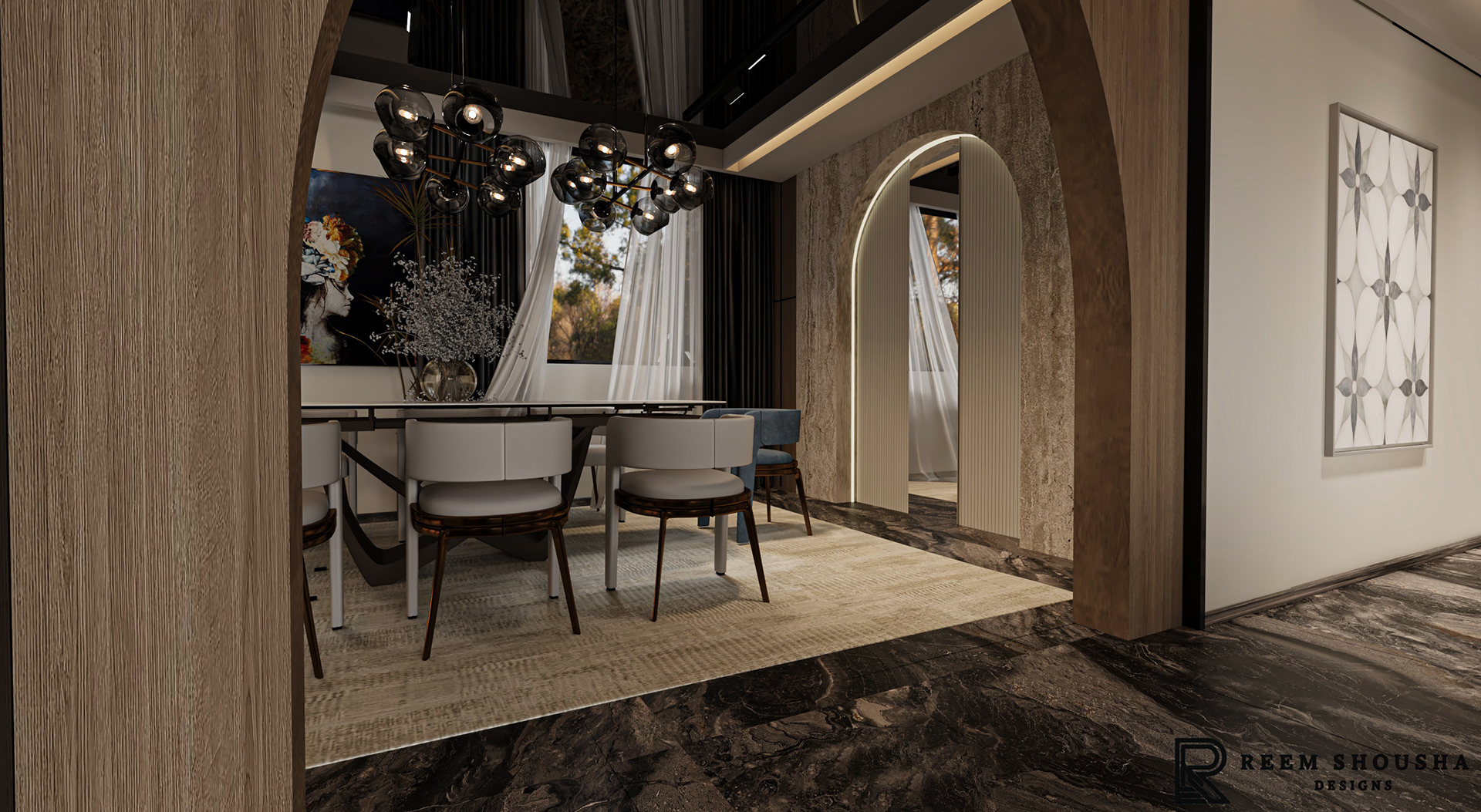 客厅·餐厅丨REEM SHOUSHA-11