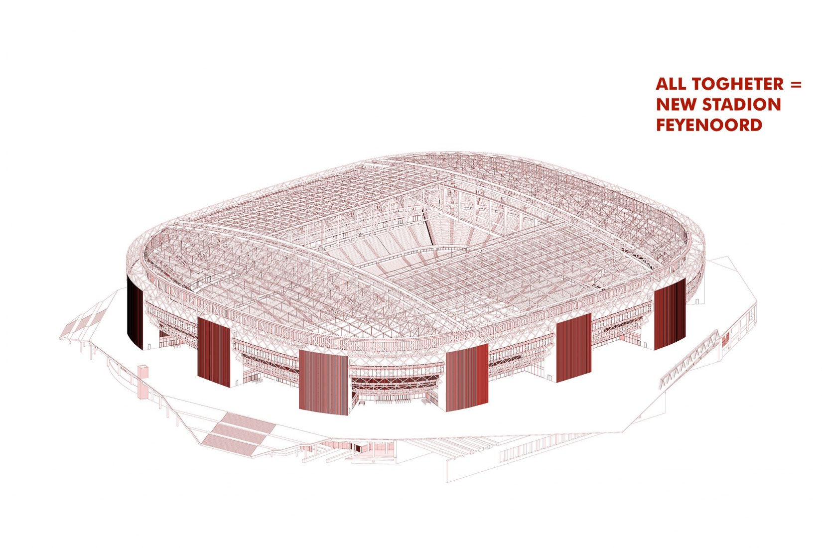 费耶诺德新足球场丨荷兰鹿特丹丨OMA,LOLA Landscape Architects-39