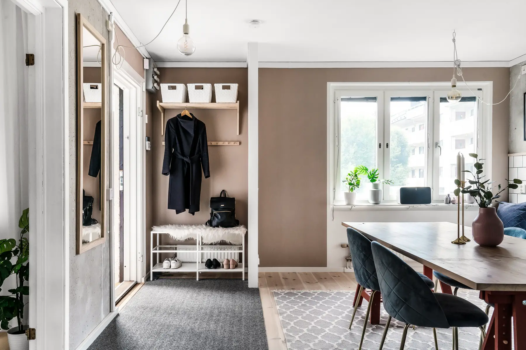 绿色阳台家庭公寓的现代魅力设计-5