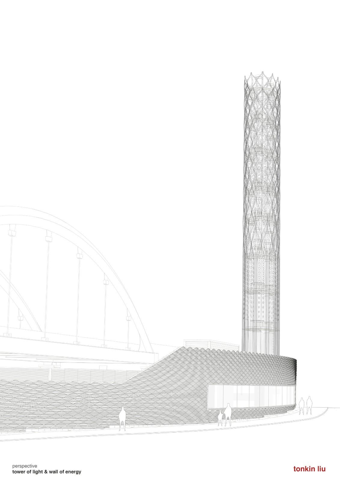 ‘壳层镂空’光之塔与能量之墙丨英国曼彻斯特丨Tonkin Liu-36