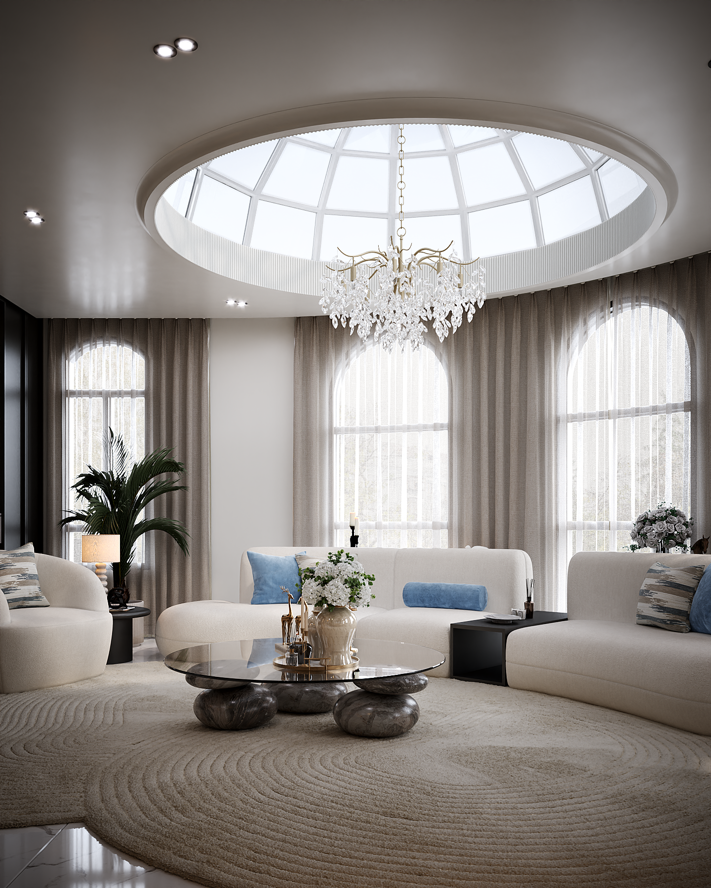 Luxury Family Living Room - Doha-0