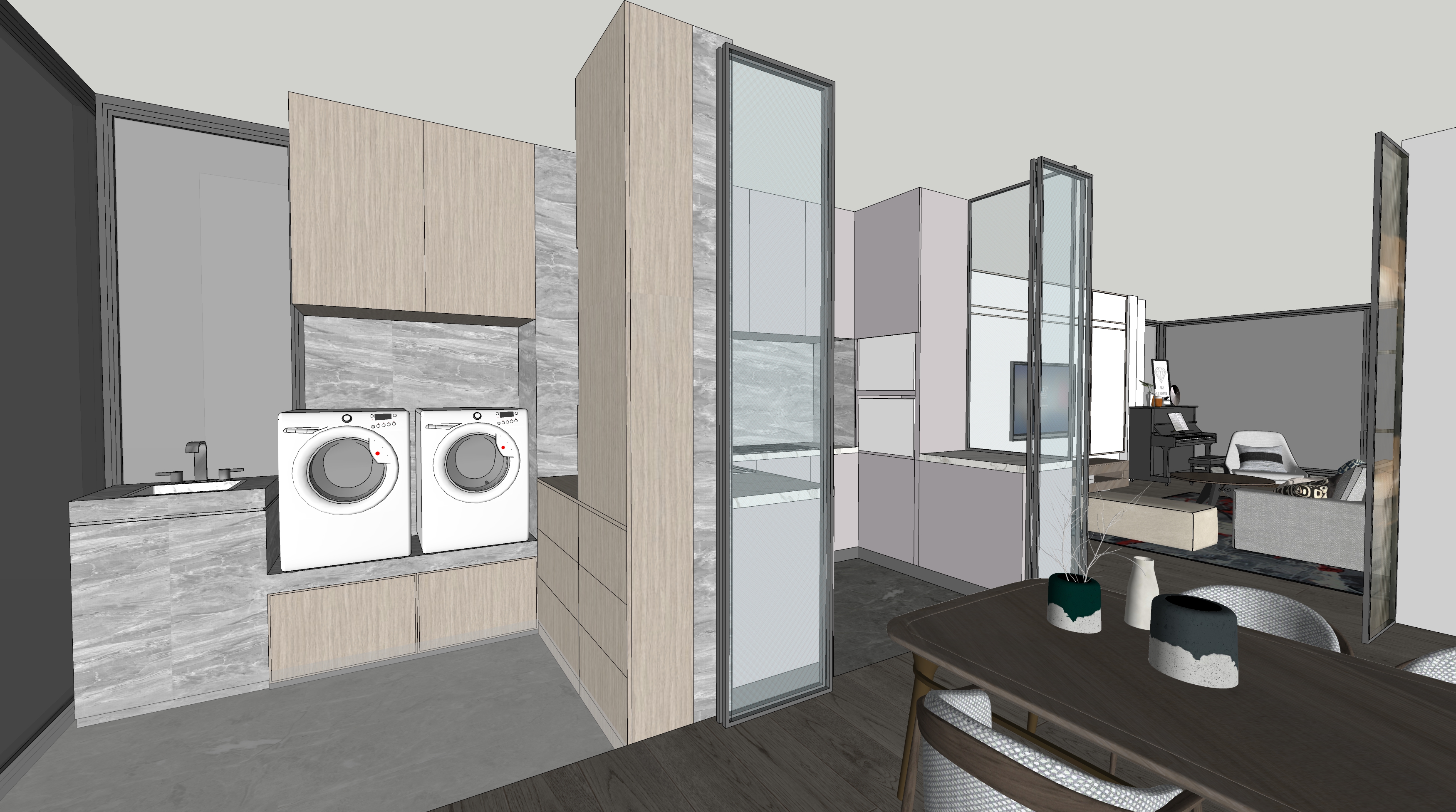 sketchup草图大师2021年为客户设计的方案表现-6