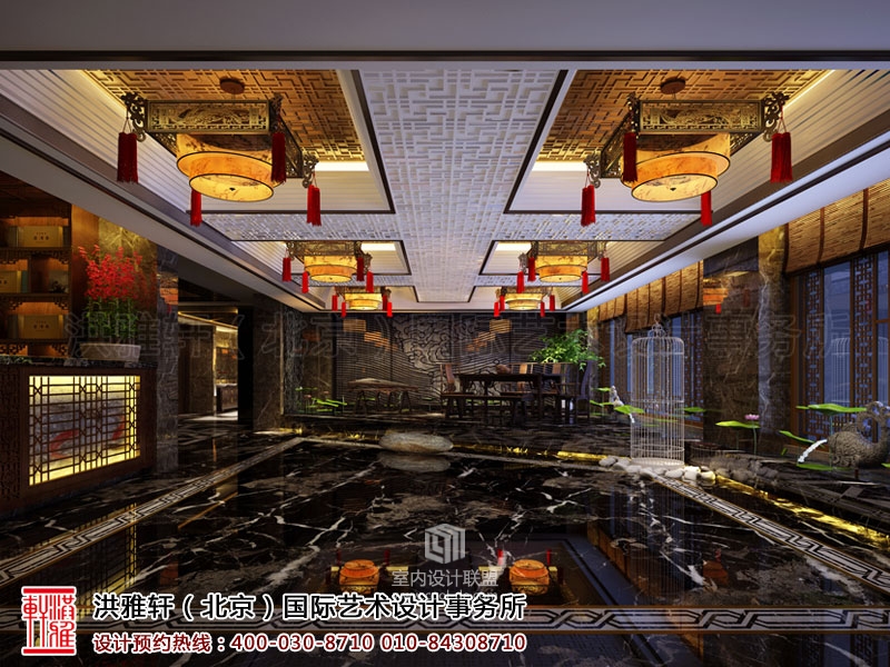 盐城尚源茶府新中式装修案例 高端精致古韵芳华-17