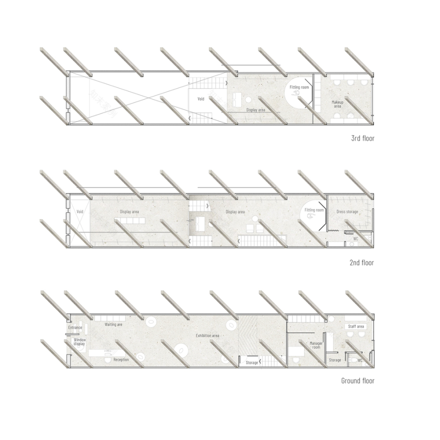 越南 Da Nang Euphoria Bridal Gallery 时尚婚纱店设计-19