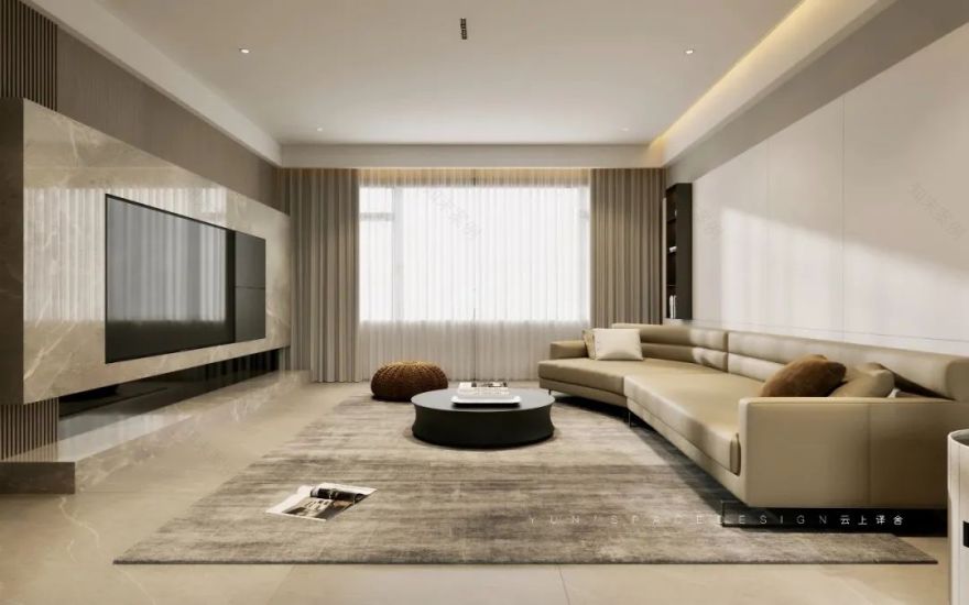 淄博紫薇园·现代简约住宅设计丨中国淄博丨云上译舍空间设计-9