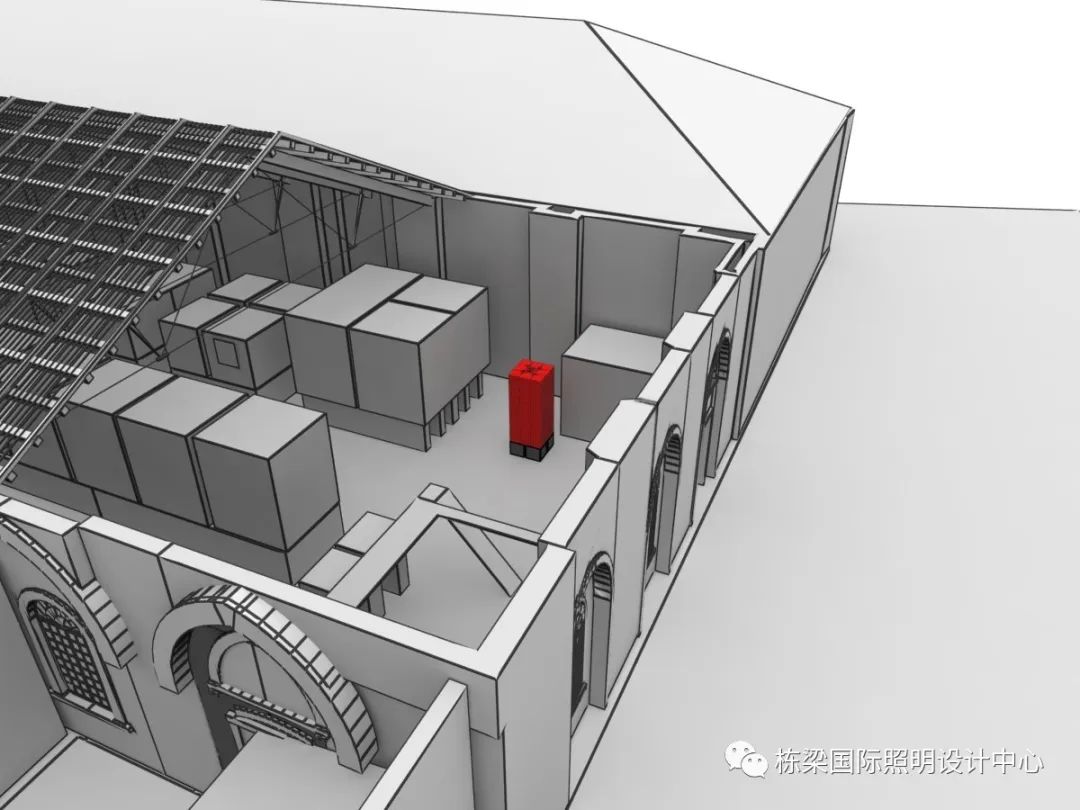 《光塔》 | 用 LED 塑造的红火光影空间-4