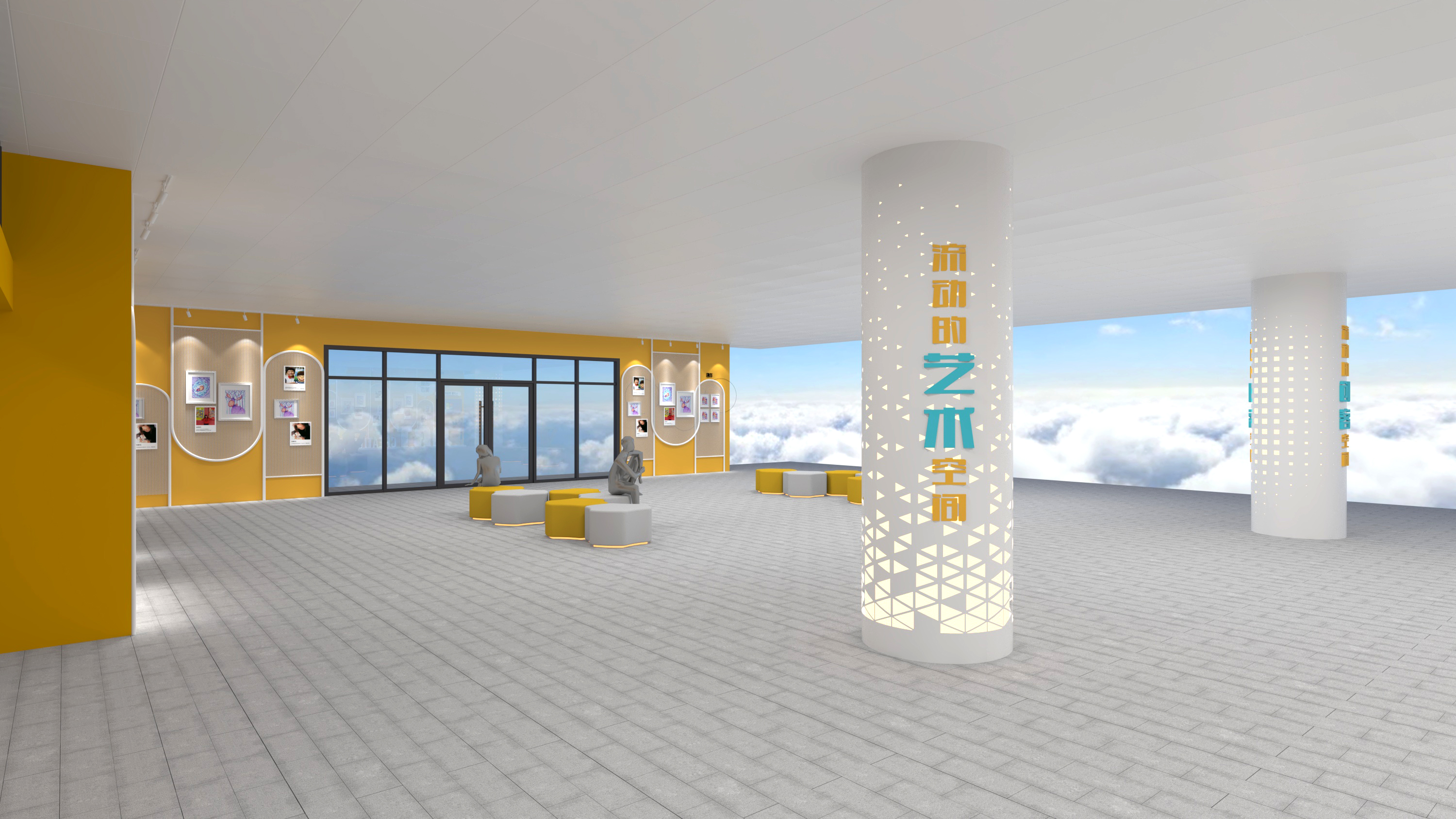 某校美术长廊设计-4