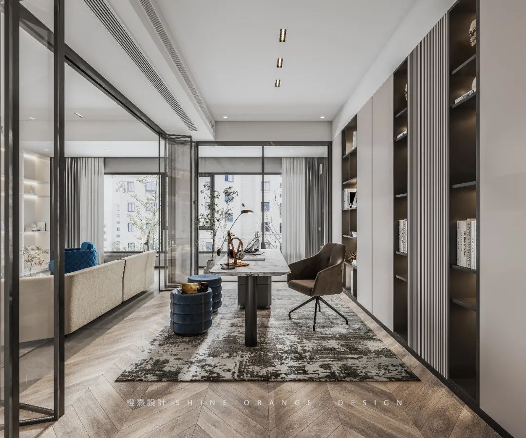 《橙熹设计》-《白云里》 | 现代北欧风格,开放空间设计,充满生活气息-40