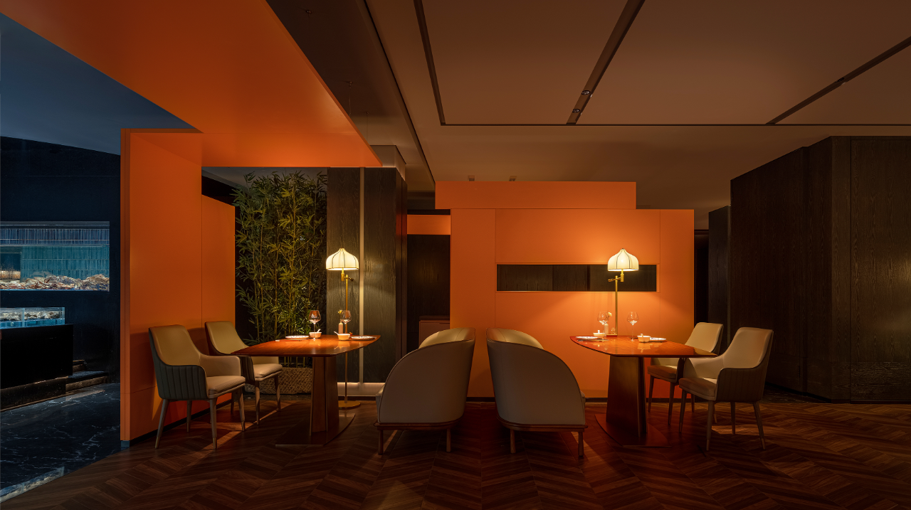 麒麟晟餐厅丨中国郑州丨杭州大相设计-29