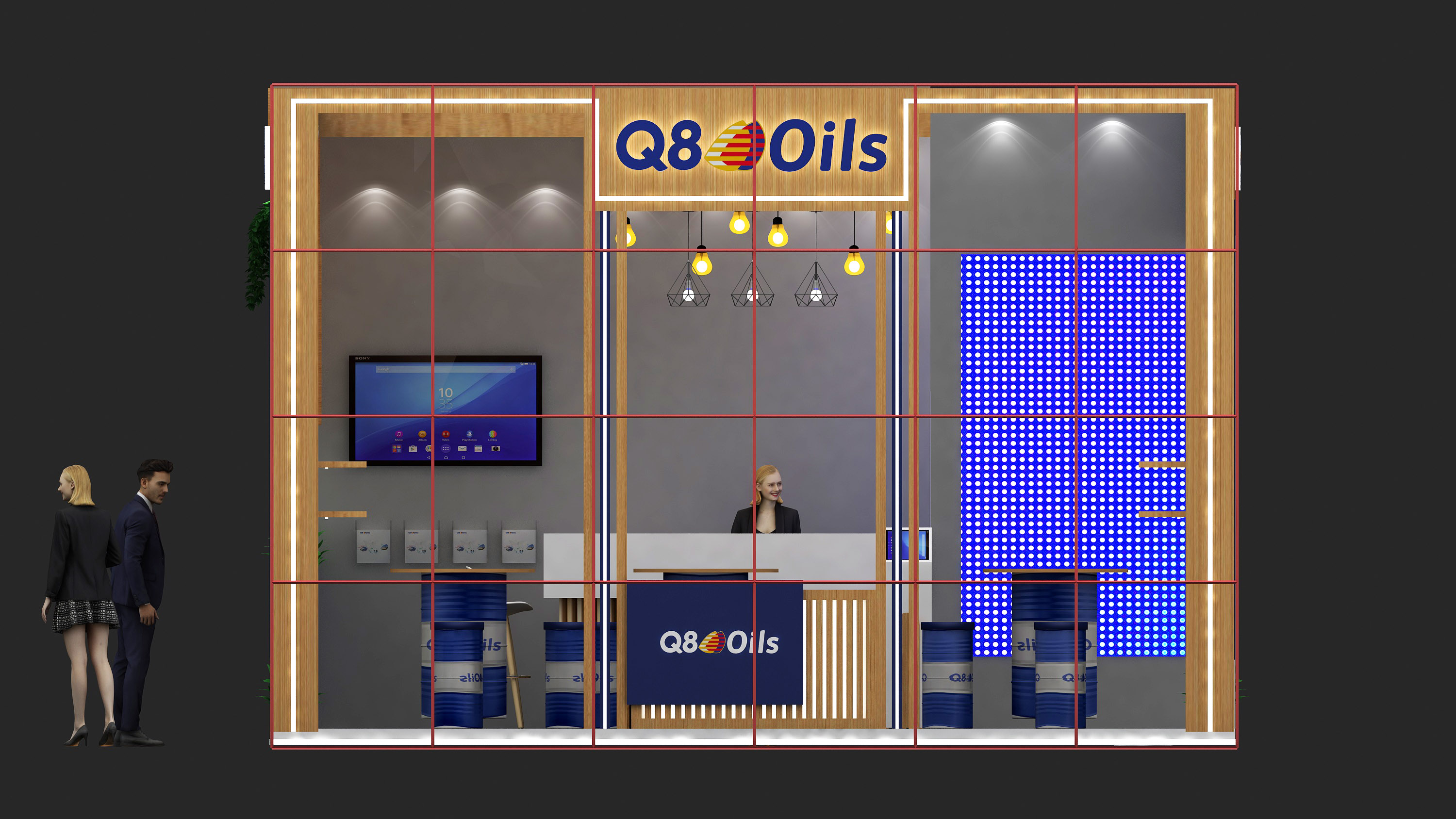 Q8 OILS 6X6M STALL DESIGN IN DUBAI-11