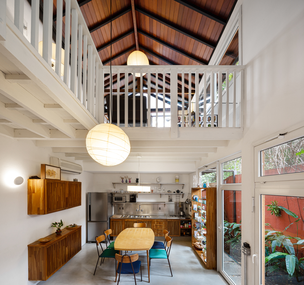 巴西 Vila Madalena 小屋绿色翻新-27