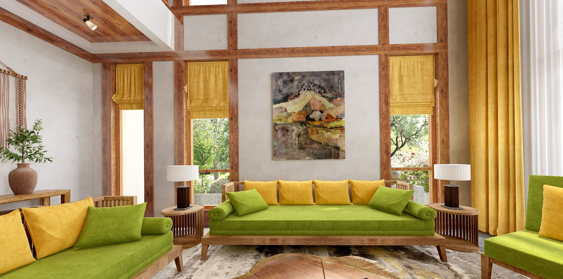 原生自然,温馨舒适的河畔新世界家居设计-1