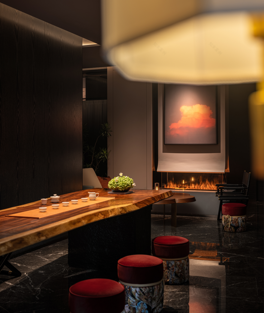 麒麟晟餐厅丨中国郑州丨杭州大相设计-52