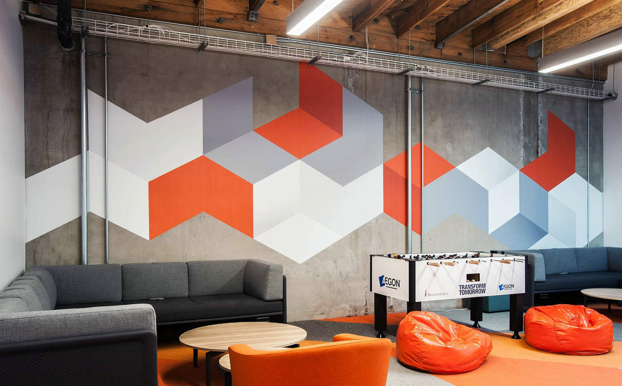 集设网第二期赠送--54 套国外办公室墙画设计案例解析-54