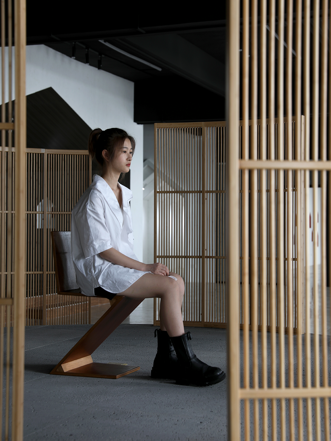 田间之上中国湘菜馆丨中国广州丨黑白木设计-146