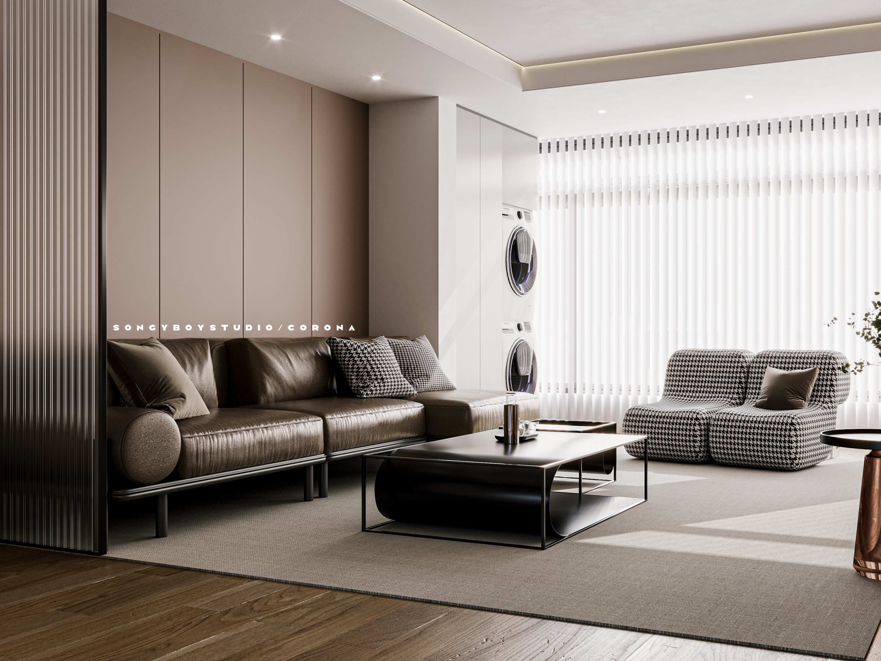 现代棕色系家居设计丨SongYboy-3