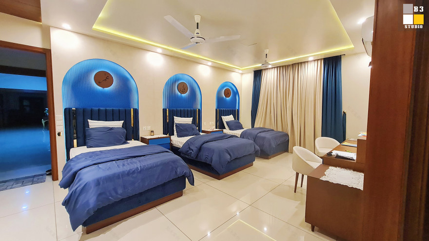 AWU 卧室室内与家具设计丨巴基斯坦卡拉奇丨B3 设计工作室-8