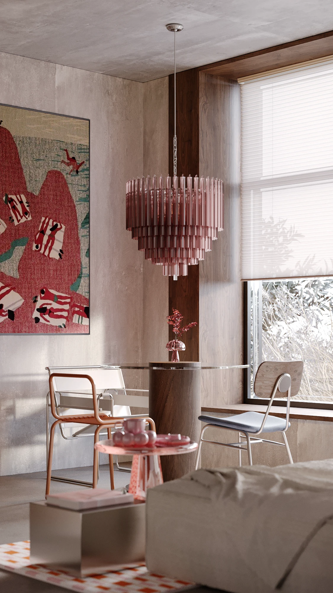 34㎡一室户粉色调温馨公寓丨Oli Moskalets-26