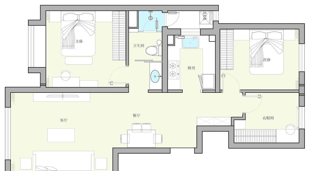 小户型平层空间的极致利用丨研筑国际设计-60