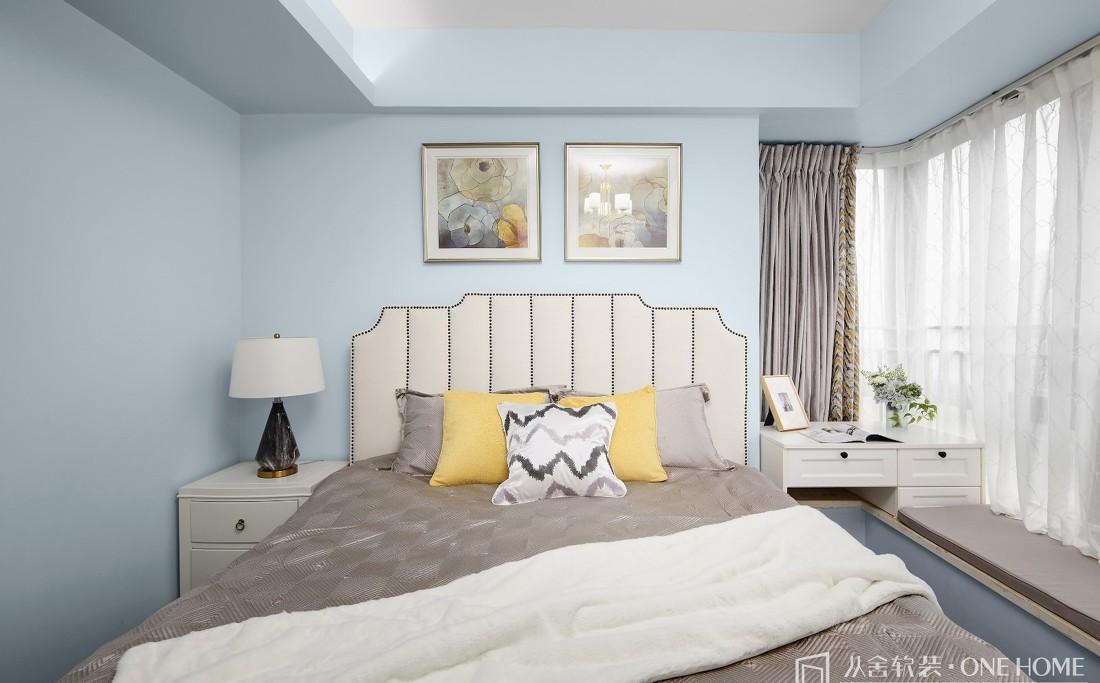 广州凤凰城 106m²美式三居室软装翻新,艺术感与温馨并存-11