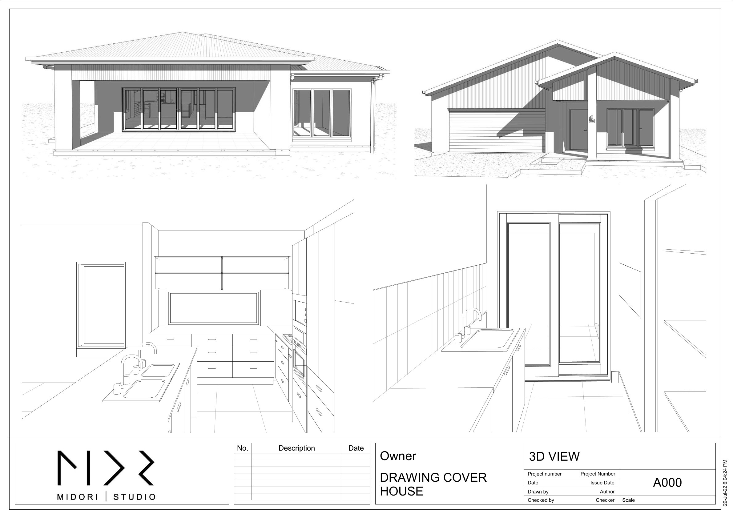 3D MODEL AND DRAWING HOUSE BY REVIT-0